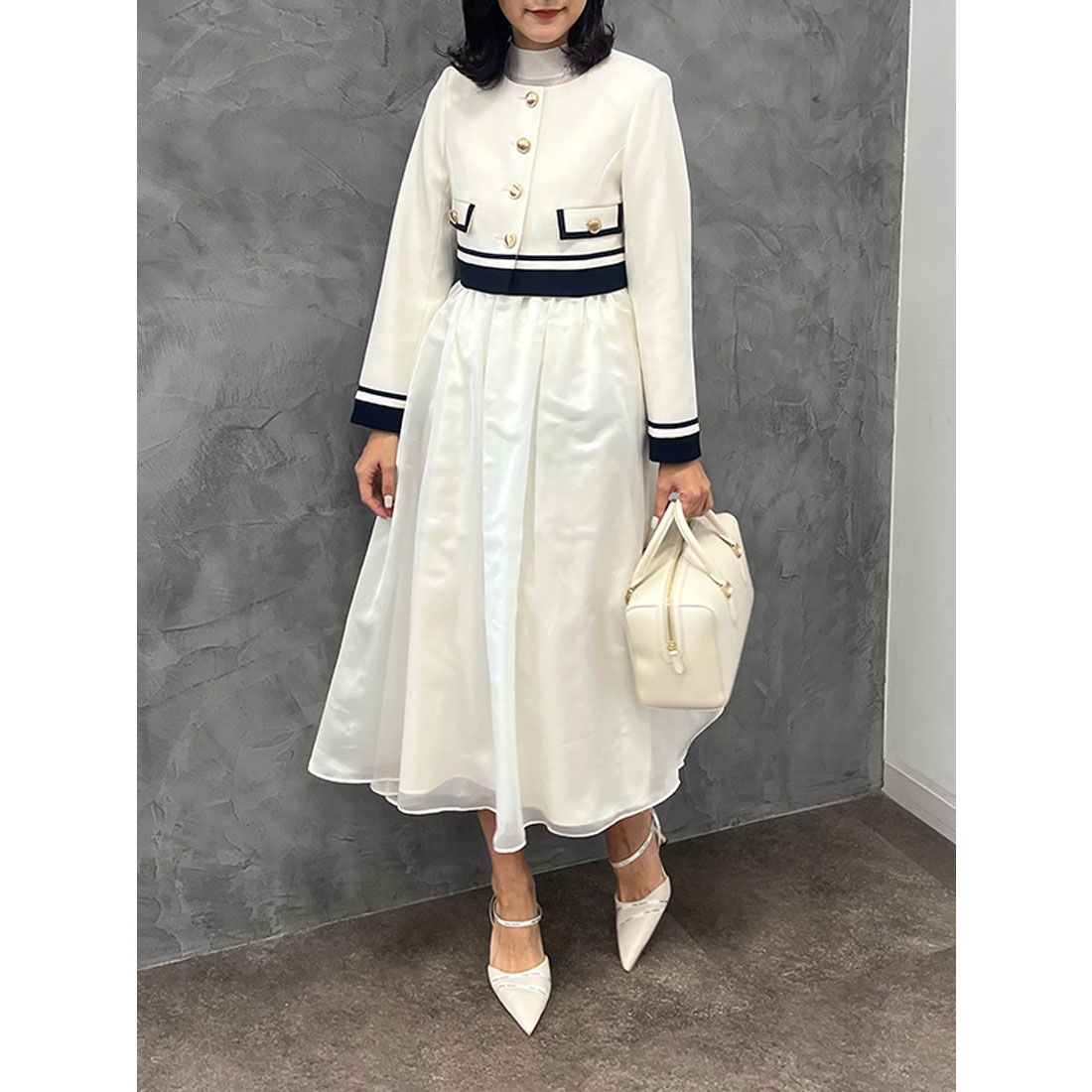 eimy istoire シルバーキャップツイードリボンミュール eimy istoire｜ポイントパールリボンミュール | Rakuten Fashion