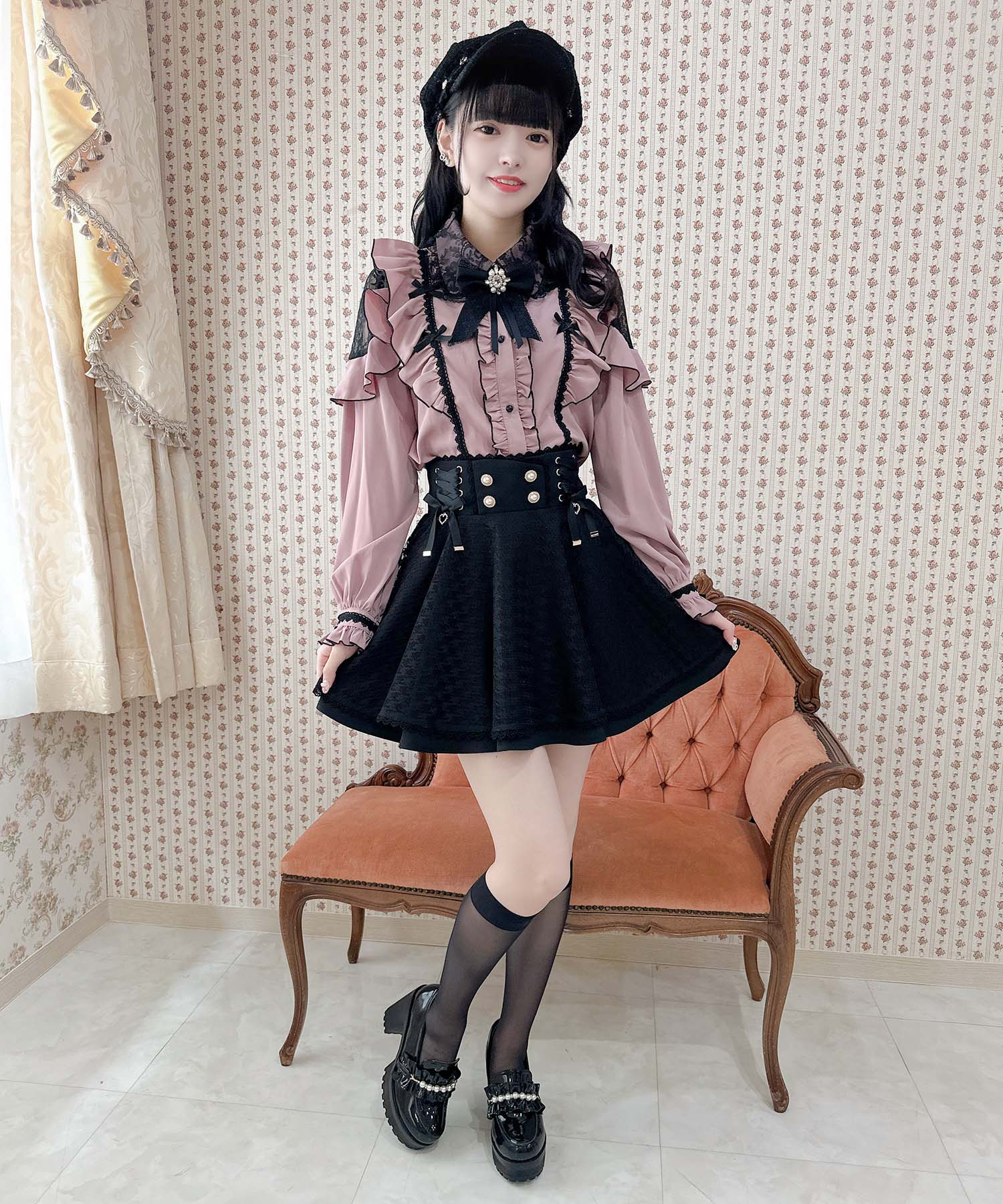 ★美品★ ROJITA プチリボンブラウス ★ ロジータ ROJITA プチリボンブラウス （ブラック