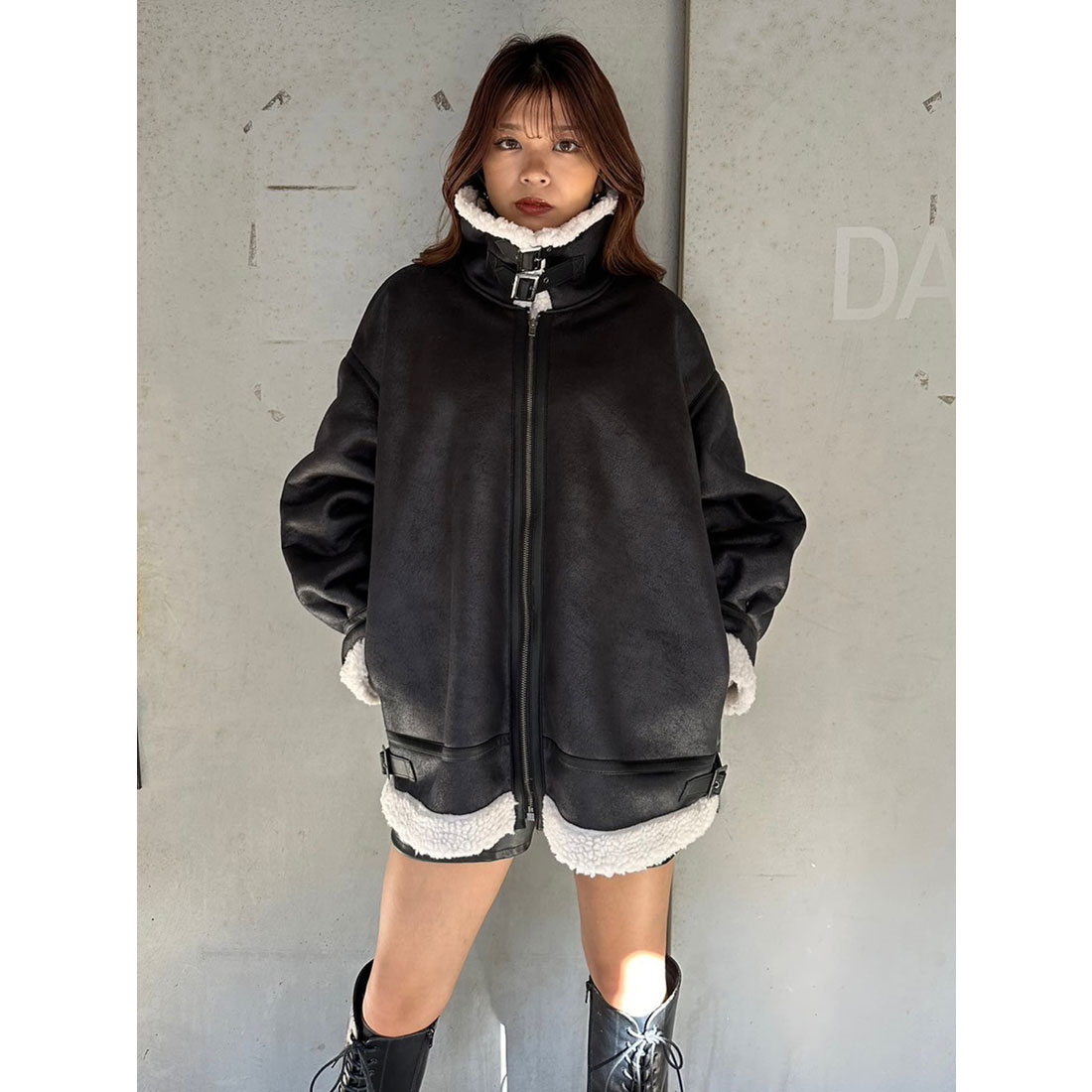 マチャット　エコムートン　ジャケット　フェイクレザー セール 49%OFF】エゴイスト EGOIST フェイクレザー裏ボア