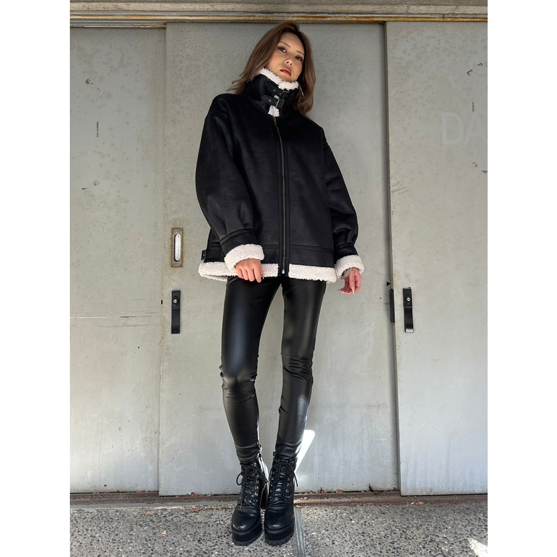 セール 49%OFF】エゴイスト EGOIST フェイクレザー裏ボア