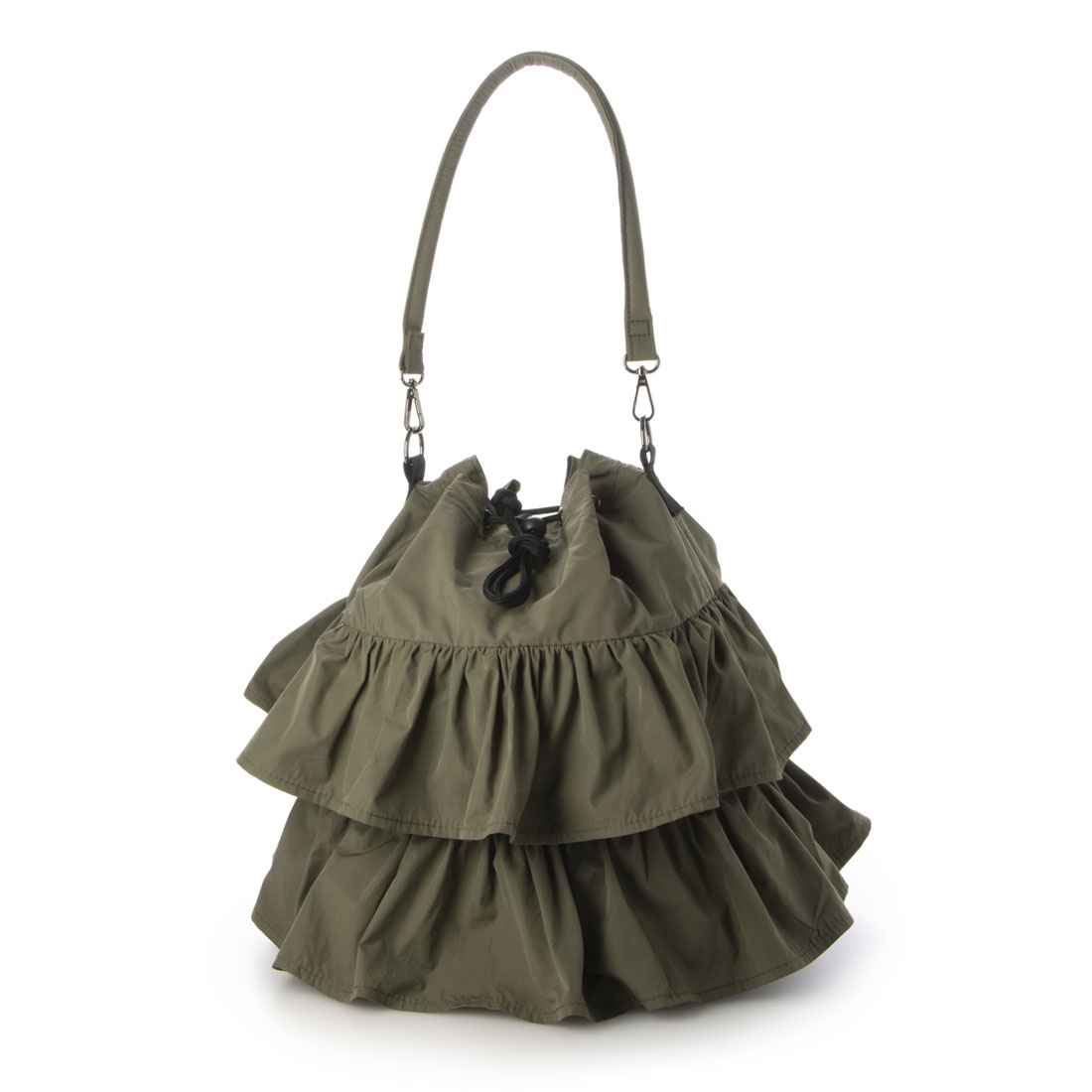 セール】グッシオ GUSCIO フリルショルダーバッグ 2WAY 巾着
