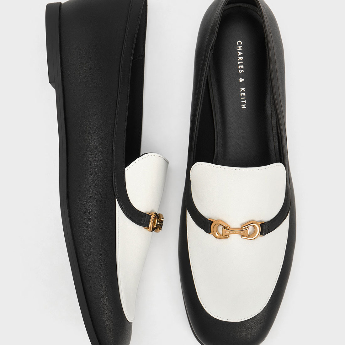 CHARLES & KEITH バイカラー ローファー 36 CHARLES & KEITH バイカラー ローファー 36