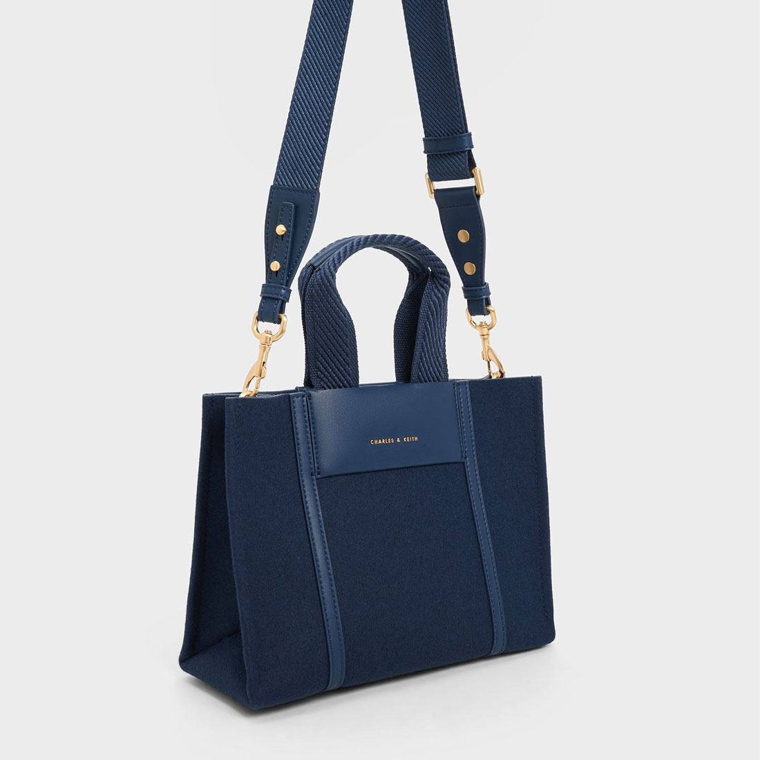 CHARLES & KEITH◆ミニ Shalia シャリア チェック柄トートバッグ org.jpg