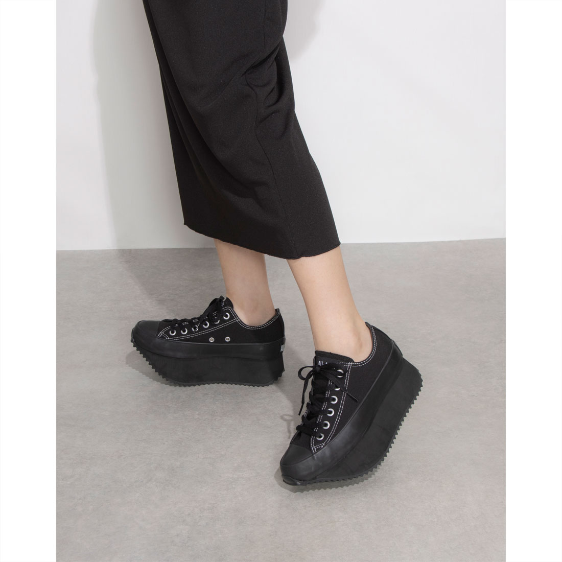 コンバース　オールスター　チャンキーボート　23㎝　ブラツク　厚底 セール 30%OFF】コンバース CONVERSE ALL STAR CHUNKYBOAT OX