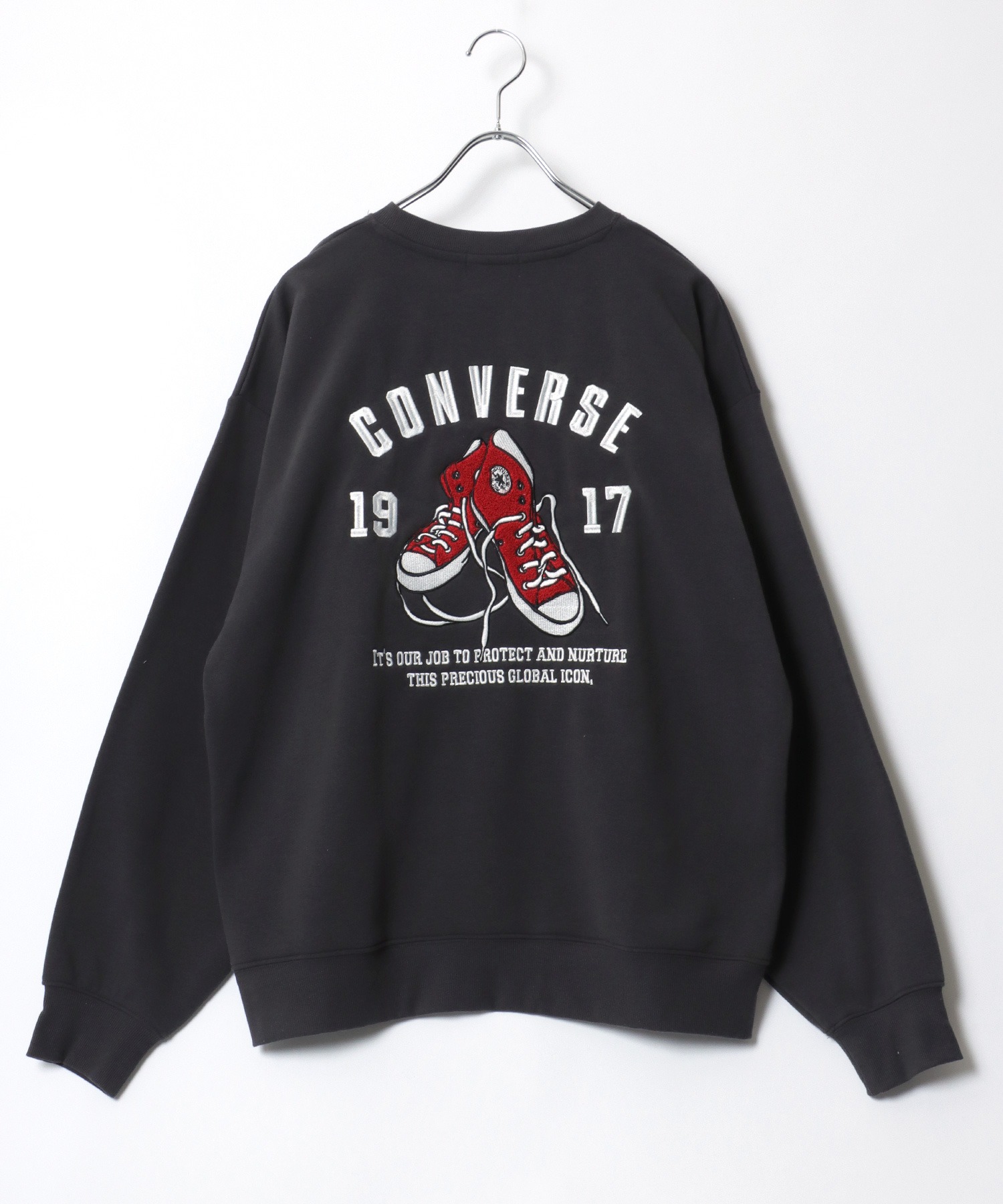 セール】コンバース CONVERSE 裏起毛 フロント バックサガラ刺繍