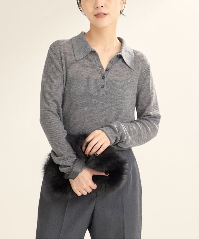 セール 30%OFF】WOOL ポロニットシャツ(507203045) | プラージュ セール 30%OFF】WOOL ポロニットシャツ(507203045) | プラージュ