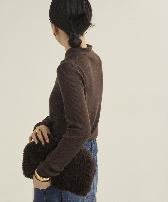 plage WOOLポロニットシャツ