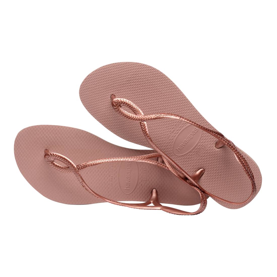 ハワイアナス Havaianas ラバービーチサンダル Luna－Rose－Gold