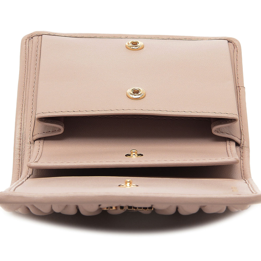 ミュウミュウ Miu Miu 二つ折り財布 マテラッセレザー ミニ財布 ミュウミュウ Miu Miu 二つ折り財布 マテラッセレザー ミニ財布