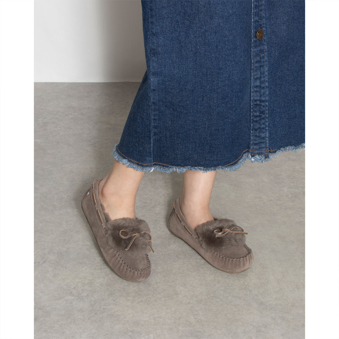 ⭐️新品　未使用　EMU Australia ムートン　モカシン　25 ⭐️新品 未使用 EMU Australia ムートン モカシン 25