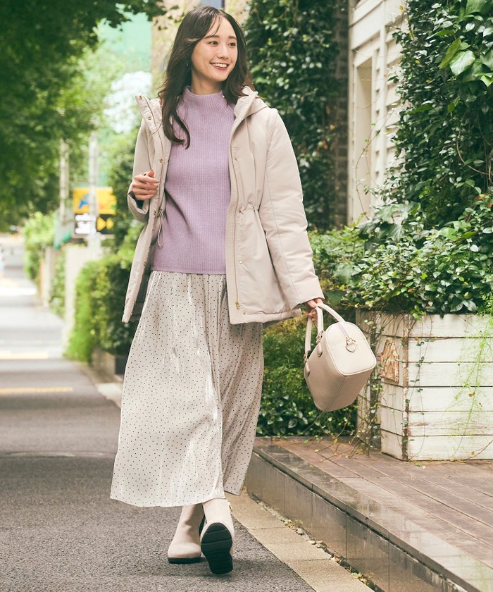 セール 50%OFF】【撥水・洗える】2WAYドロストフーディミドル