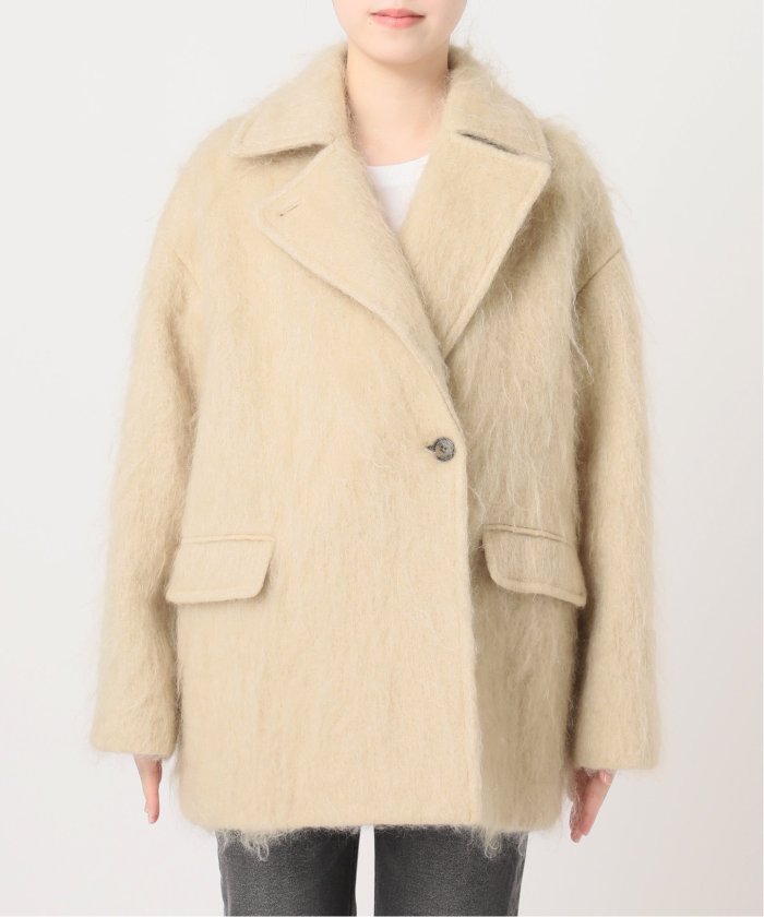セール 30%OFF】モヘヤミックスシャギーショートコート セール 30%OFF】モヘヤミックスシャギーショートコート