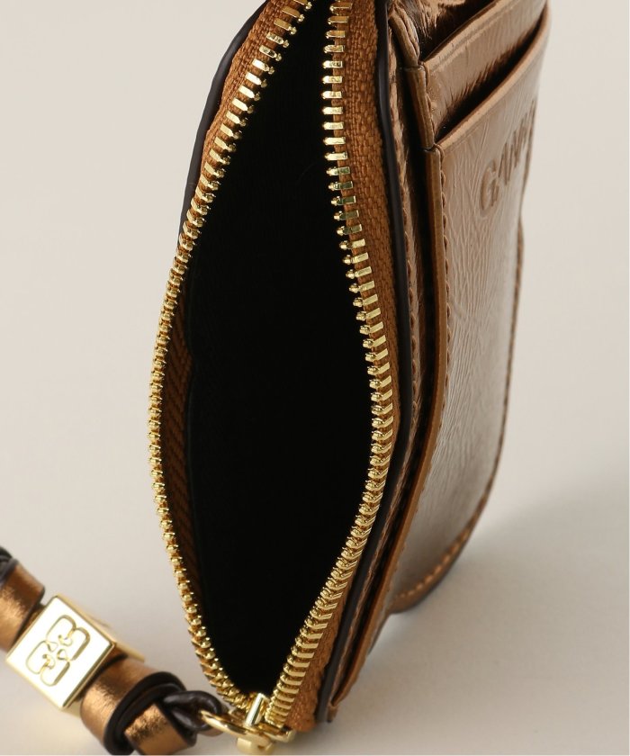 Ganni ◆Butterfly Compact Zipped Wallet 【 残りわずか】 GANNI / ガニー】 Butterfly Compact Zipped Wallet(507416256