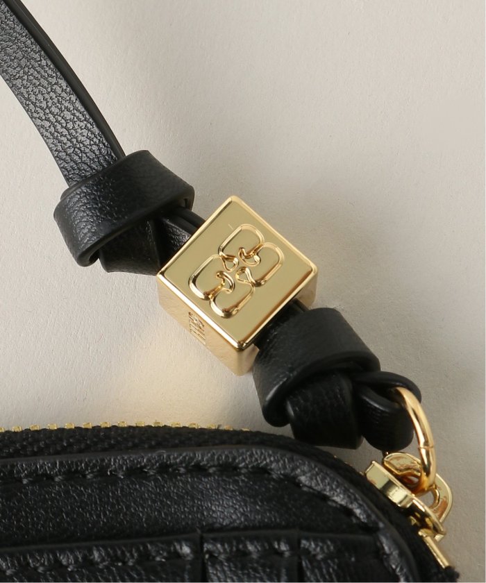 GANNI / ガニー】 Butterfly Compact Zipped Wallet(507416256