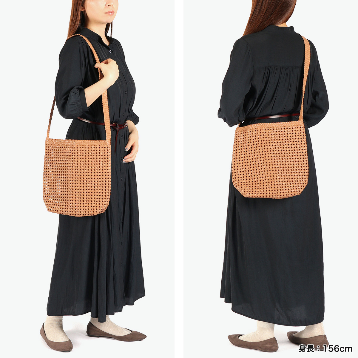レン REN ショルダーバッグ レディース 斜めがけ 大人 軽量 上品