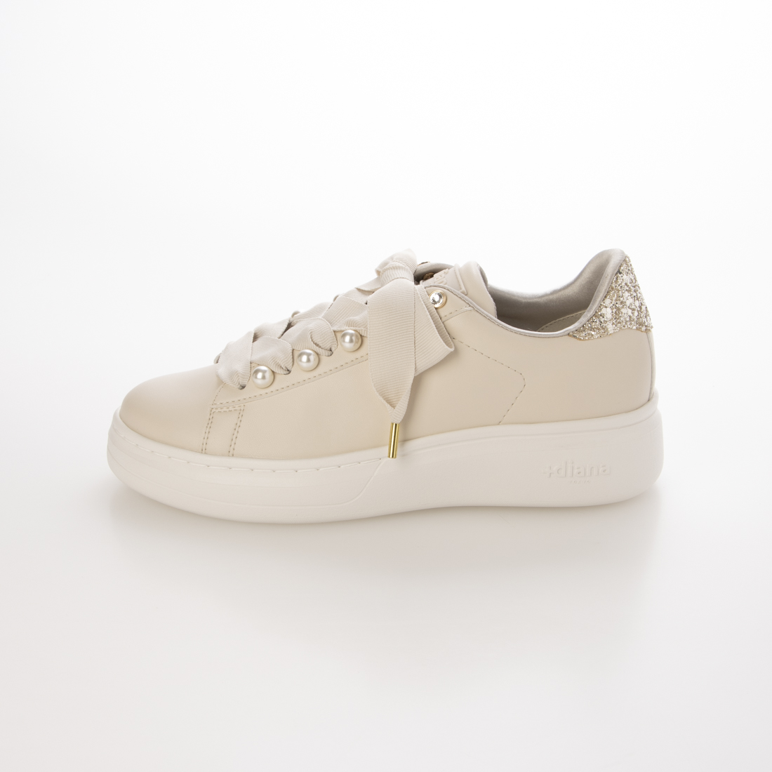 ダイアナ +diana TOKYO スニーカー グリッター ラメ 22.5 黒