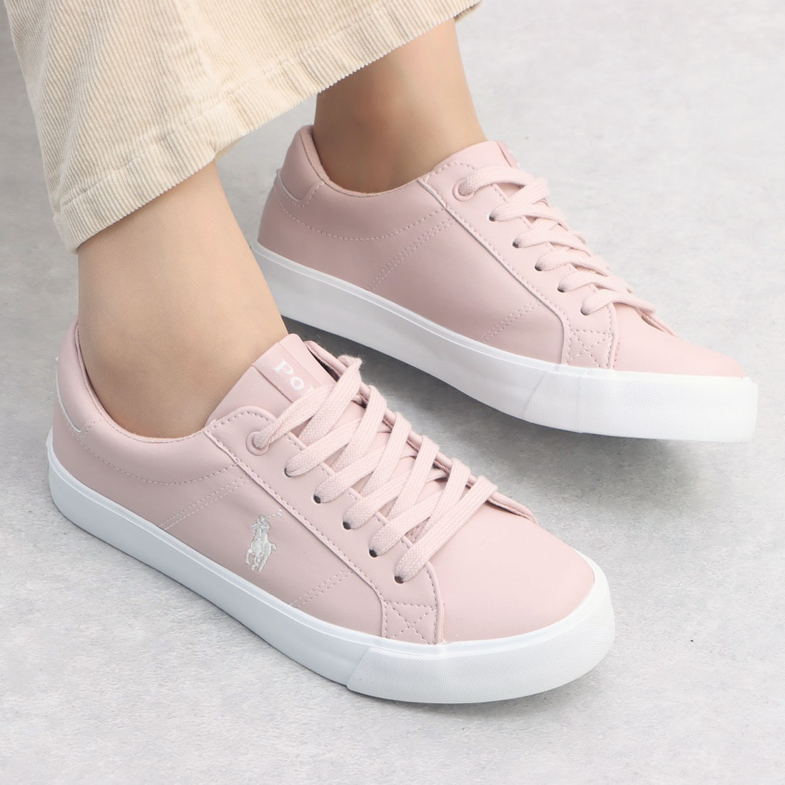 ★LAUREN RALPH LAUREN★ ロゴ スニーカー ★送関込 ポロ ラルフ ローレン POLO RALPH LAUREN TRAIN 89 PP-SNEAKERS