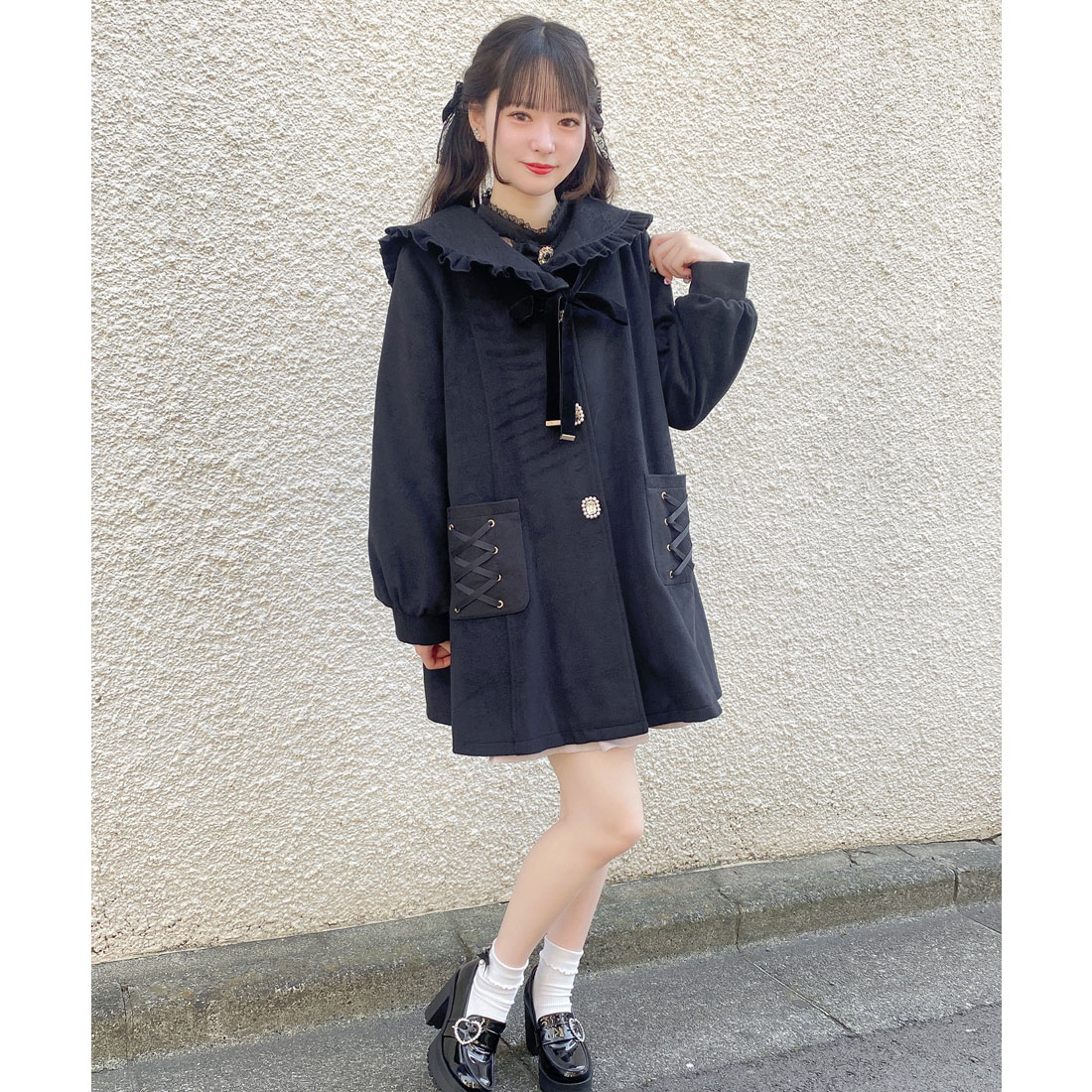 セール 50%OFF】ロジータ ROJITA セーラーカラーコート セール 50%OFF】ロジータ ROJITA セーラーカラーコート