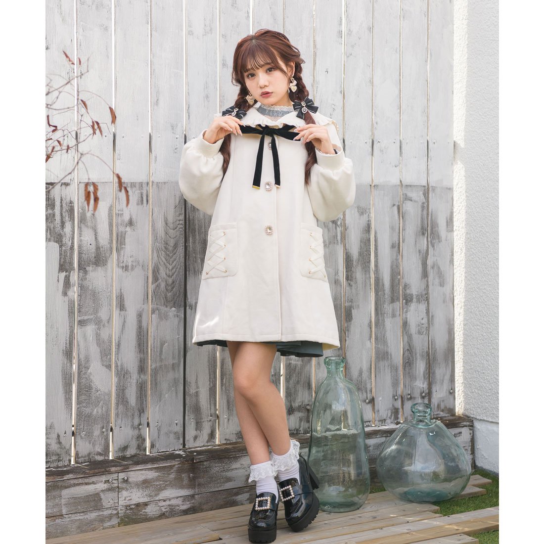 セール 50%OFF】ロジータ ROJITA セーラーカラーコート セール 50%OFF】ロジータ ROJITA セーラーカラーコート