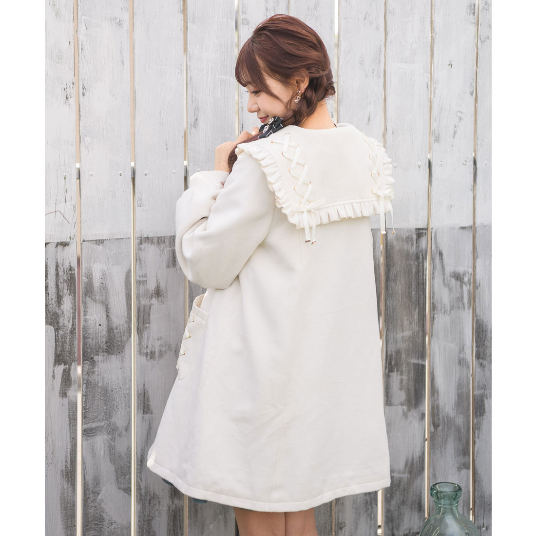 セール 50%OFF】ロジータ ROJITA セーラーカラーコート セール 50%OFF】ロジータ ROJITA セーラーカラーコート