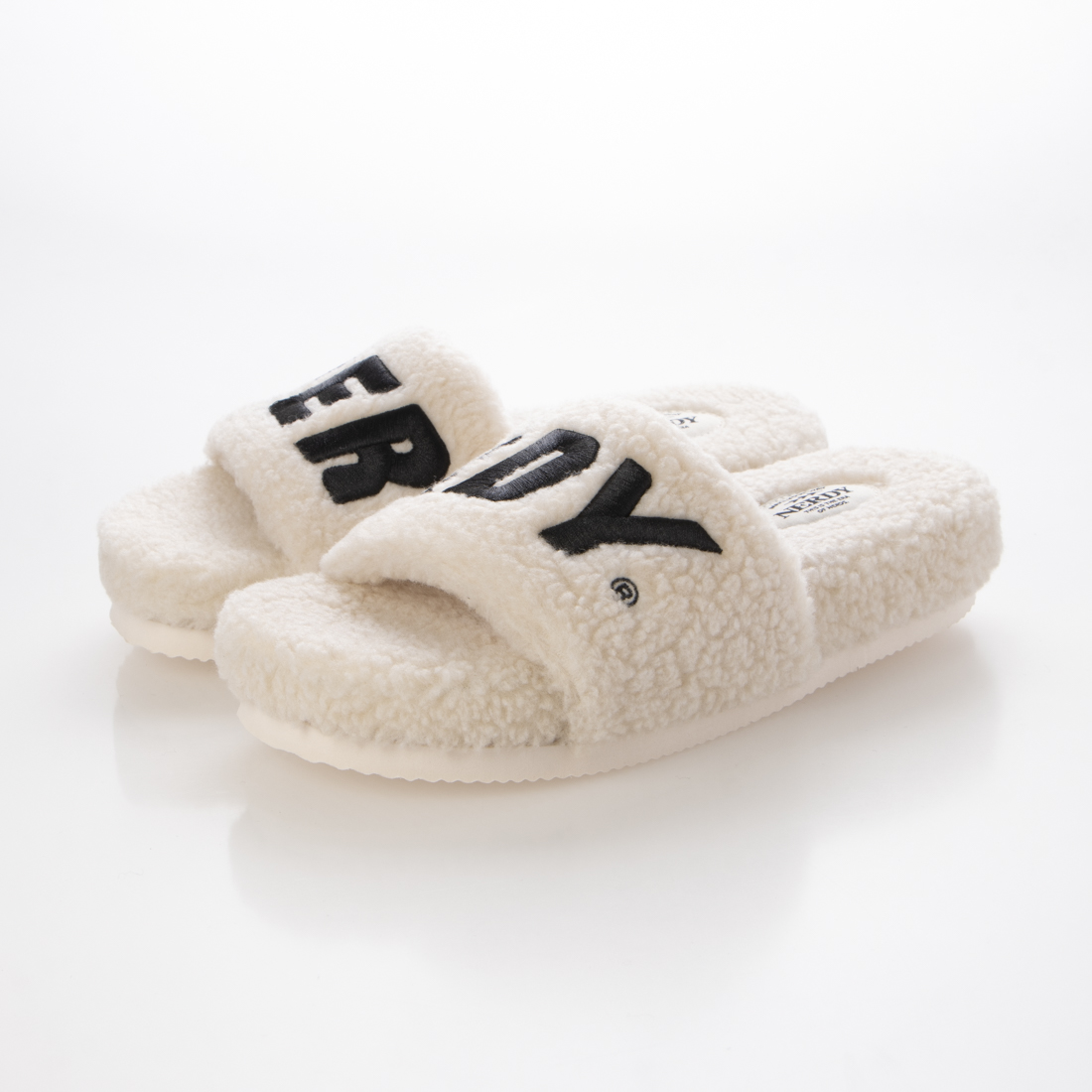 [ NERDY ]★24FW★韓国人気★PADDED SLIDE セール】ノルディ NERDY FOFO FLEECE SLIDE フォーフォー