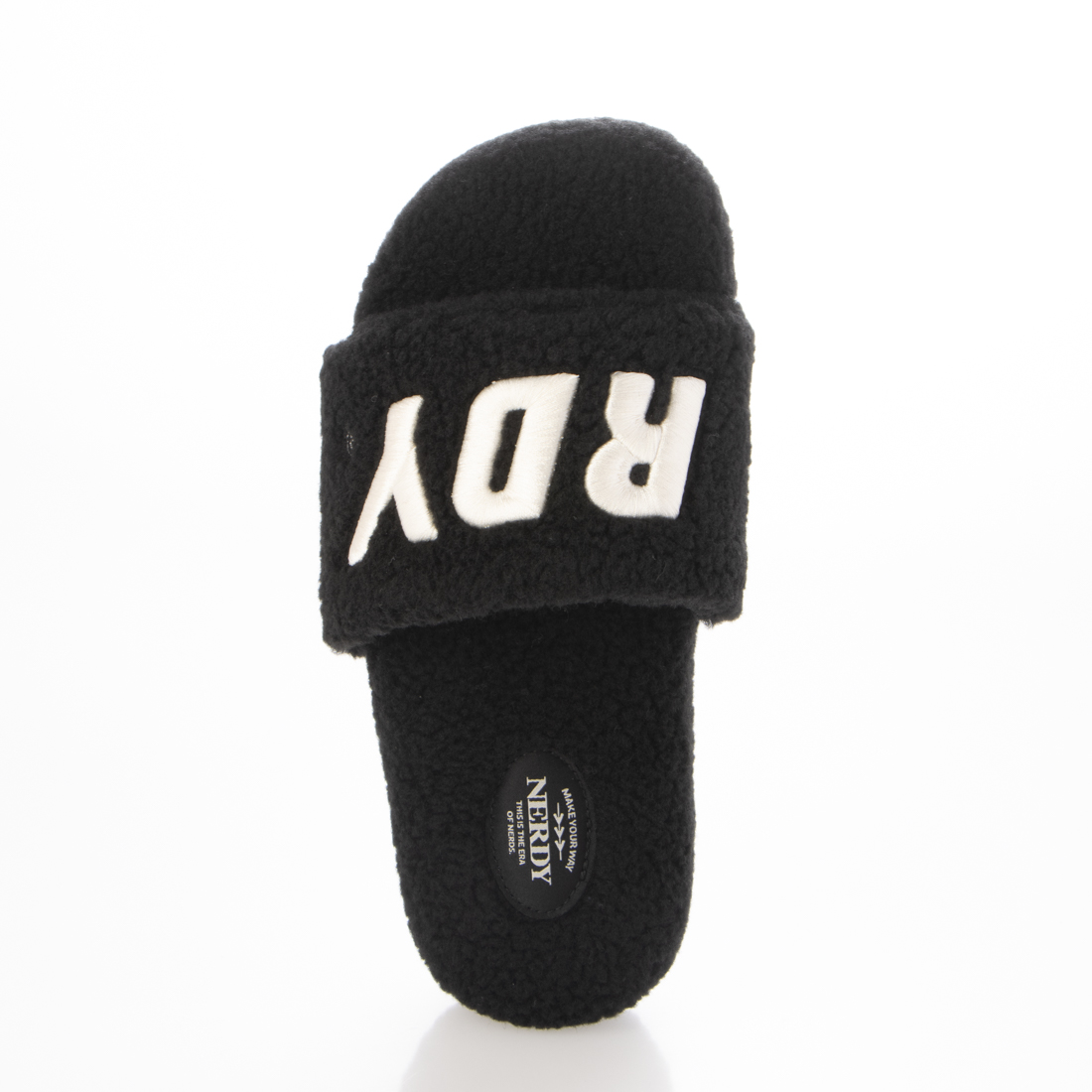 [ NERDY ]★24FW★韓国人気★PADDED SLIDE セール】ノルディ NERDY FOFO FLEECE SLIDE フォーフォー