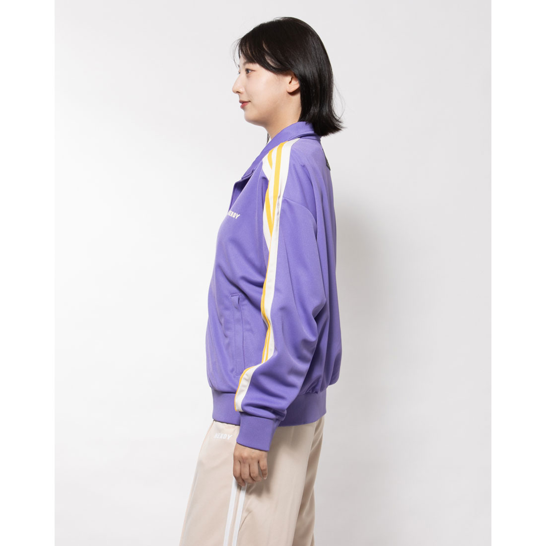 [NERDY] Women's Satin Track Top ★大人気★ ノルディ NERDY W'S SATIN TRACK TOP （PINK） サテンバイカー