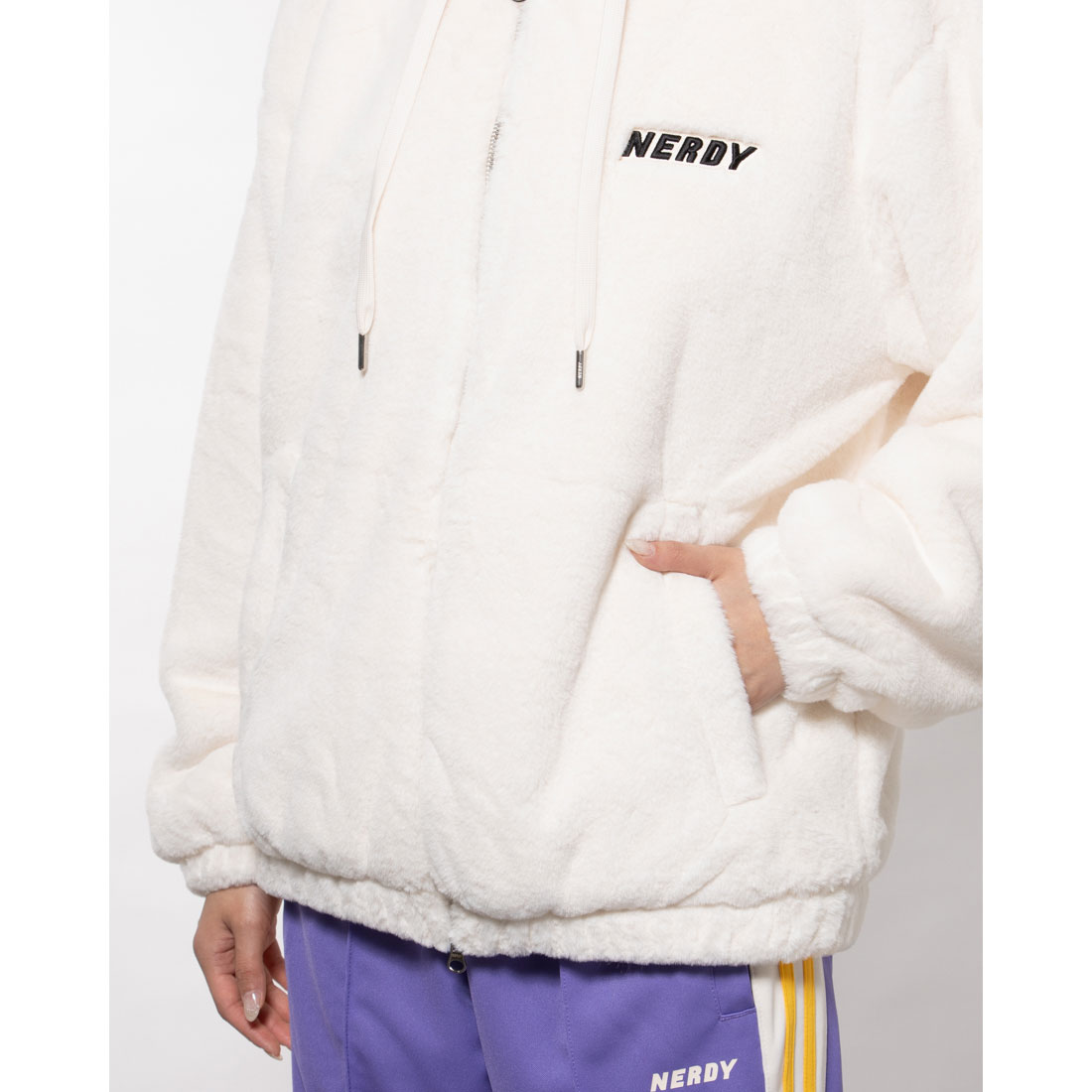 セール】ノルディ NERDY ECO FUR HOODIE ZIP－UP エコファー