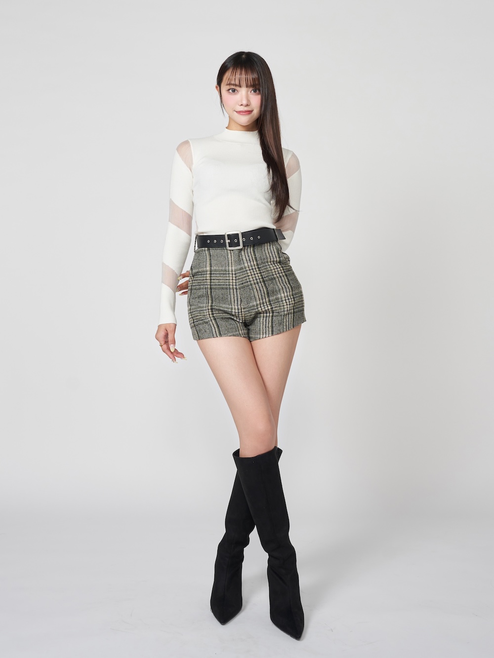 セール30%OFF】ダーリッチ Darich ハイウエストチェックショート