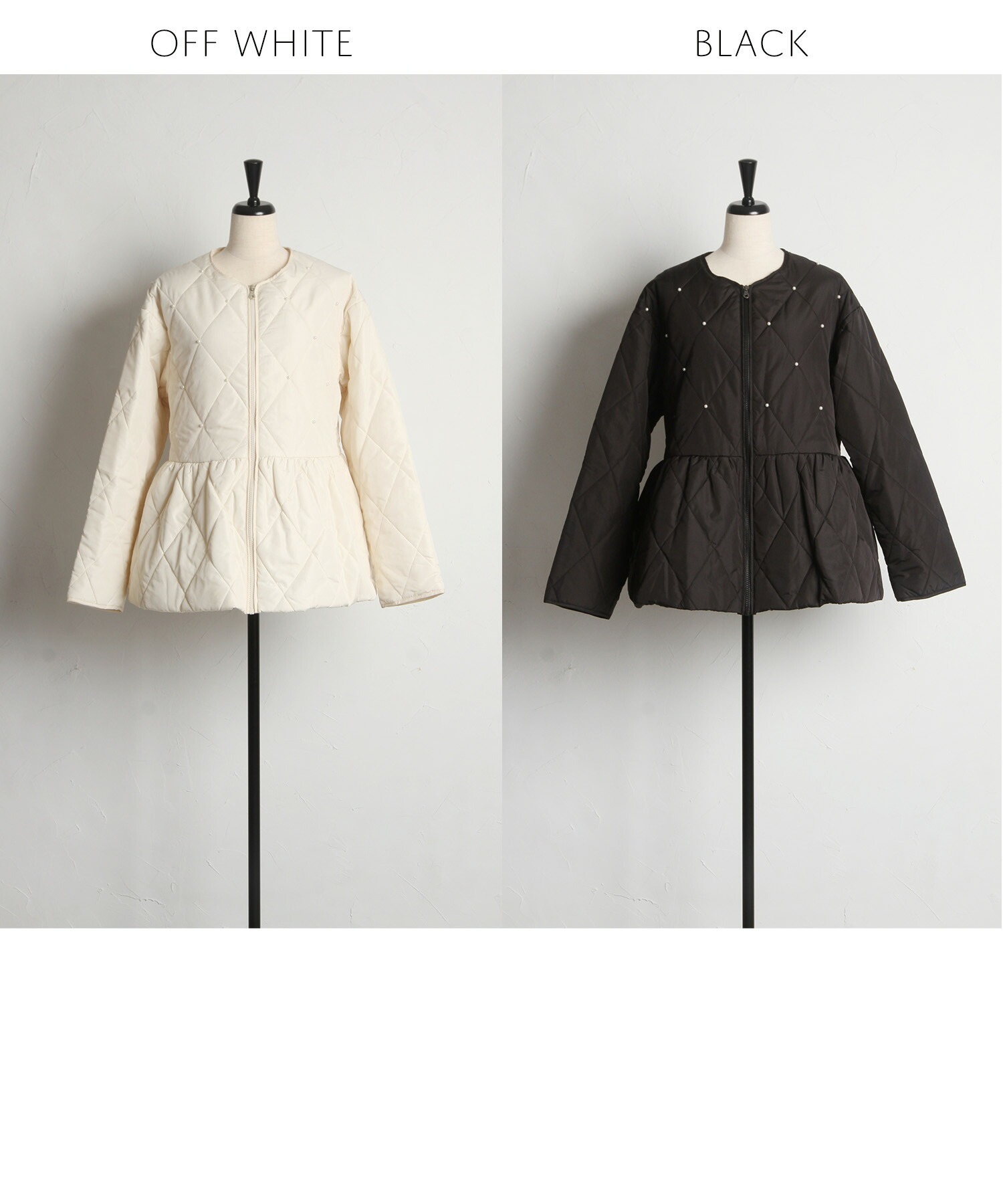 トッコクローゼット tocco closet パール付きキルティング