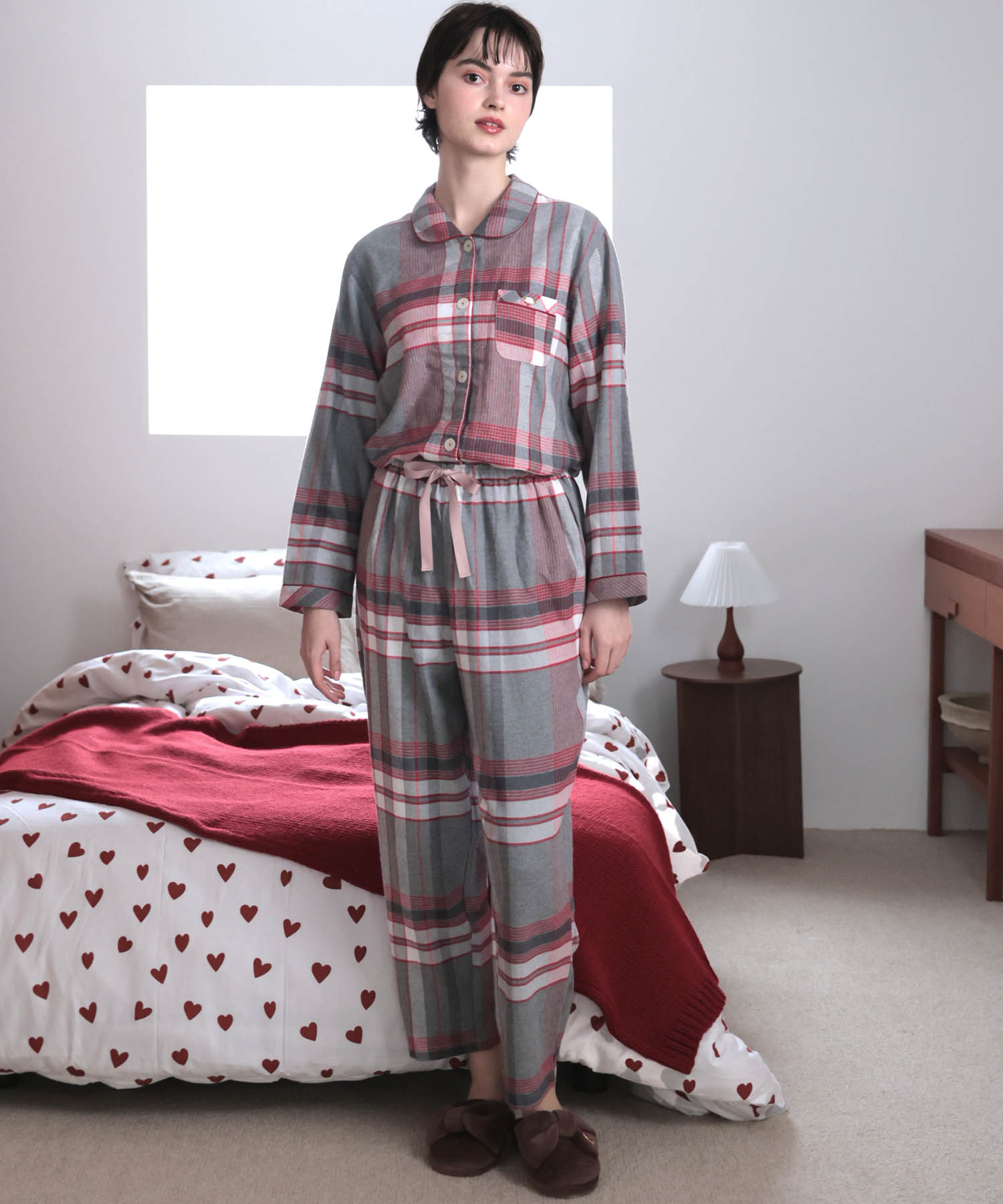 ナルエーパジャマ セール 30%OFF】ナルエー Narue コットンフランネルチェック