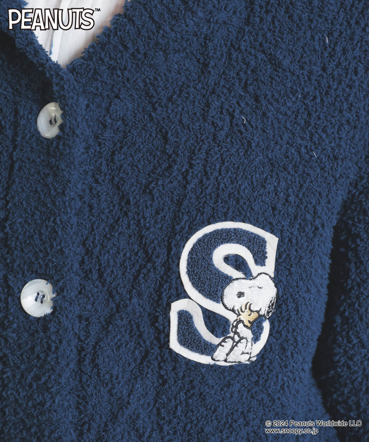 ナルエー Narue PEANUTS TMケーブルニットカーディガン ナルエー Narue PEANUTS TMケーブルニットカーディガン