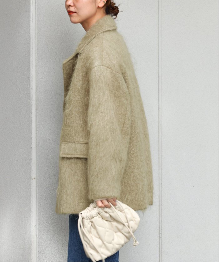 セール 30%OFF】モヘヤミックスシャギーショートコート セール 30%OFF】モヘヤミックスシャギーショートコート