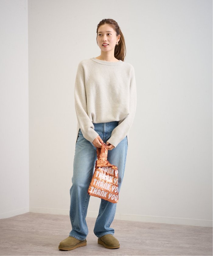 BALMYDAYS 別注THANK YOUスパンコールバッグ（ハンドバッグ