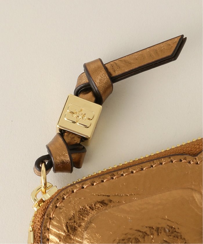 GANNI / ガニー】 Butterfly Compact Zipped Wallet(507416255