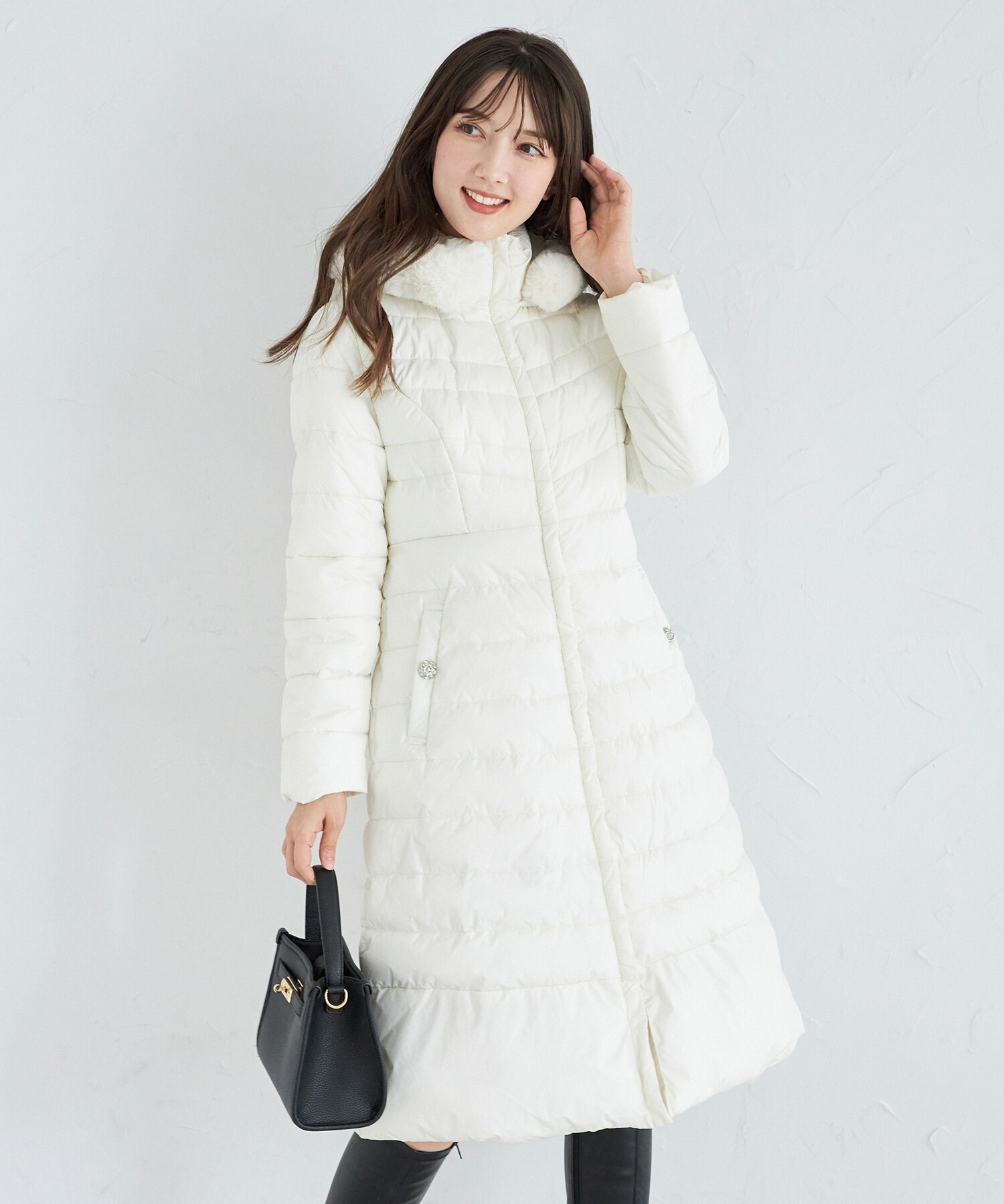 トッコクローゼット tocco closet 取り外し可能なファー付き