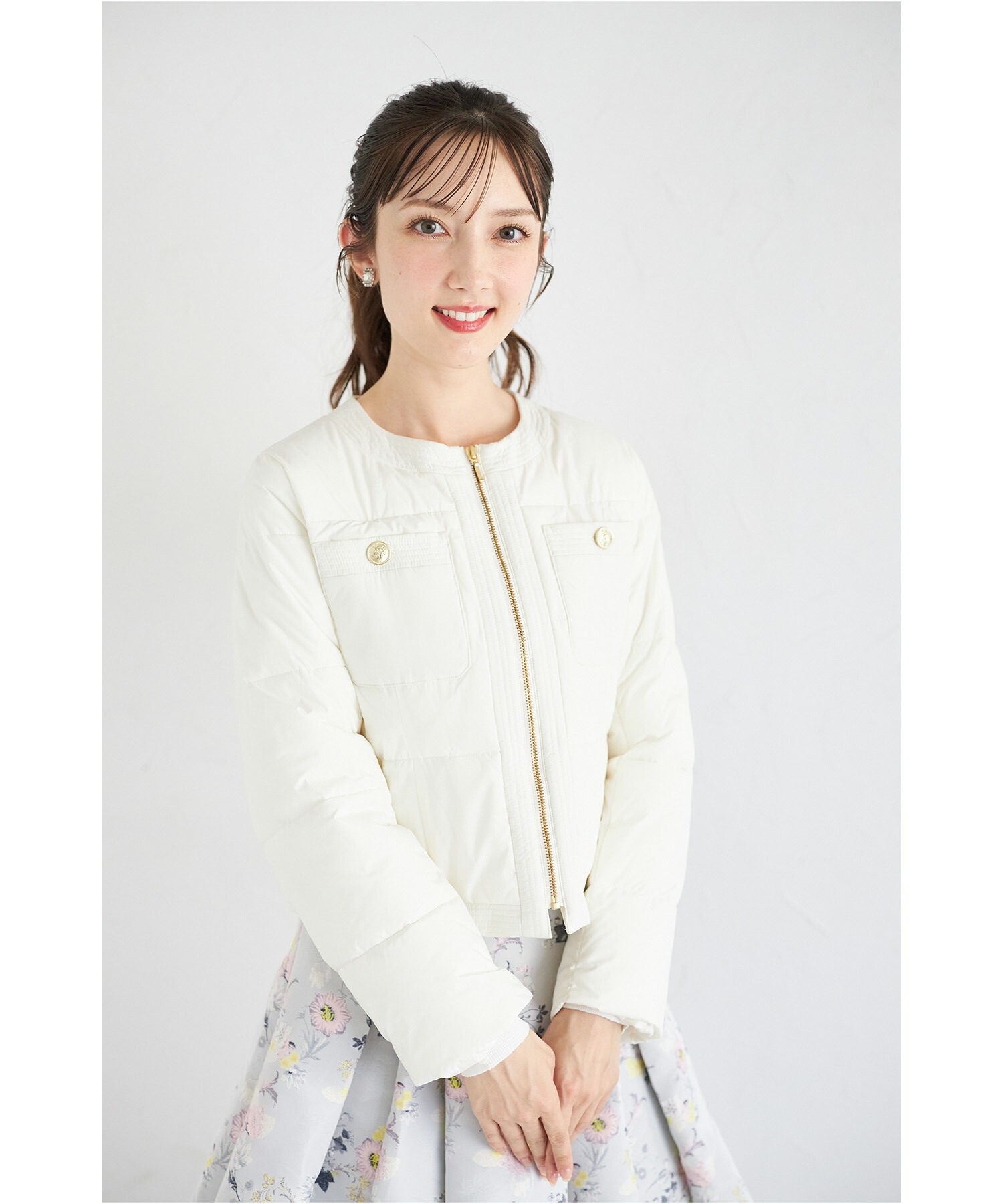 トッコクローゼット tocco closet 2WAY袖口ファー付きマイクロ