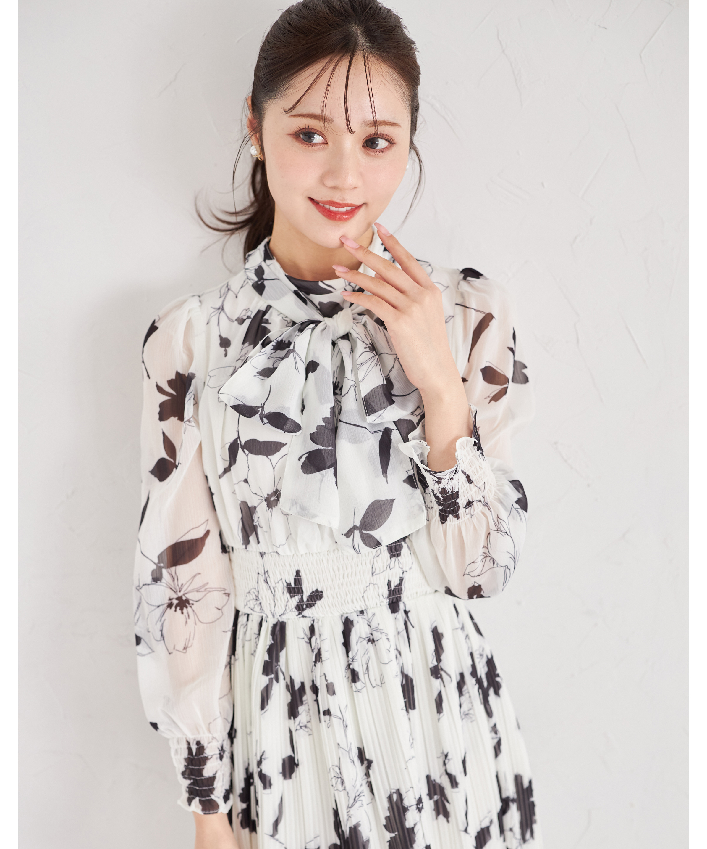 トッコクローゼット tocco closet 2WAYボウタイリボン付き