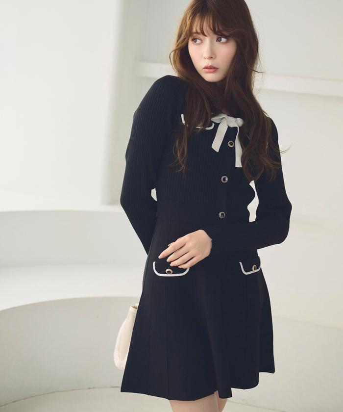 ジルバイ配色リブニットセットアップ⭐︎JILLby JILL by JILL STUART（ジルバイジルスチュアート）の「◇配色