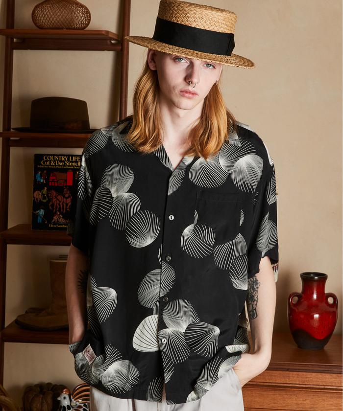 PJ/×パイナップルジュース/RAYON SHIRT SHELL/レーヨンシャツ