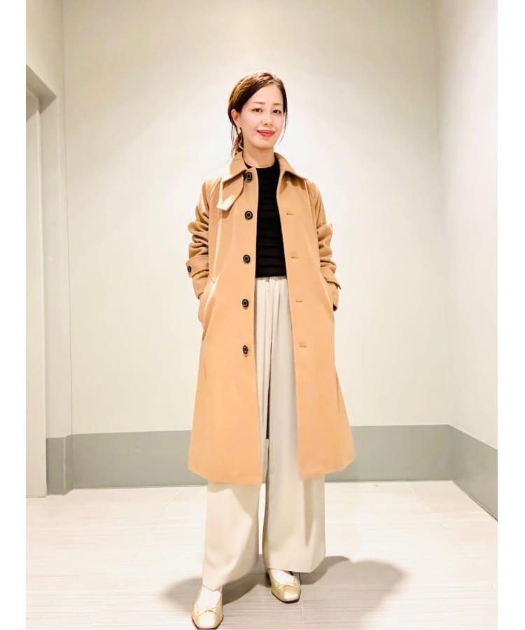 大人百花冬号掲載 モデル美香さん着用】Super110sウールAライン 大人百花冬号掲載 モデル美香さん着用】Super110sウールAライン