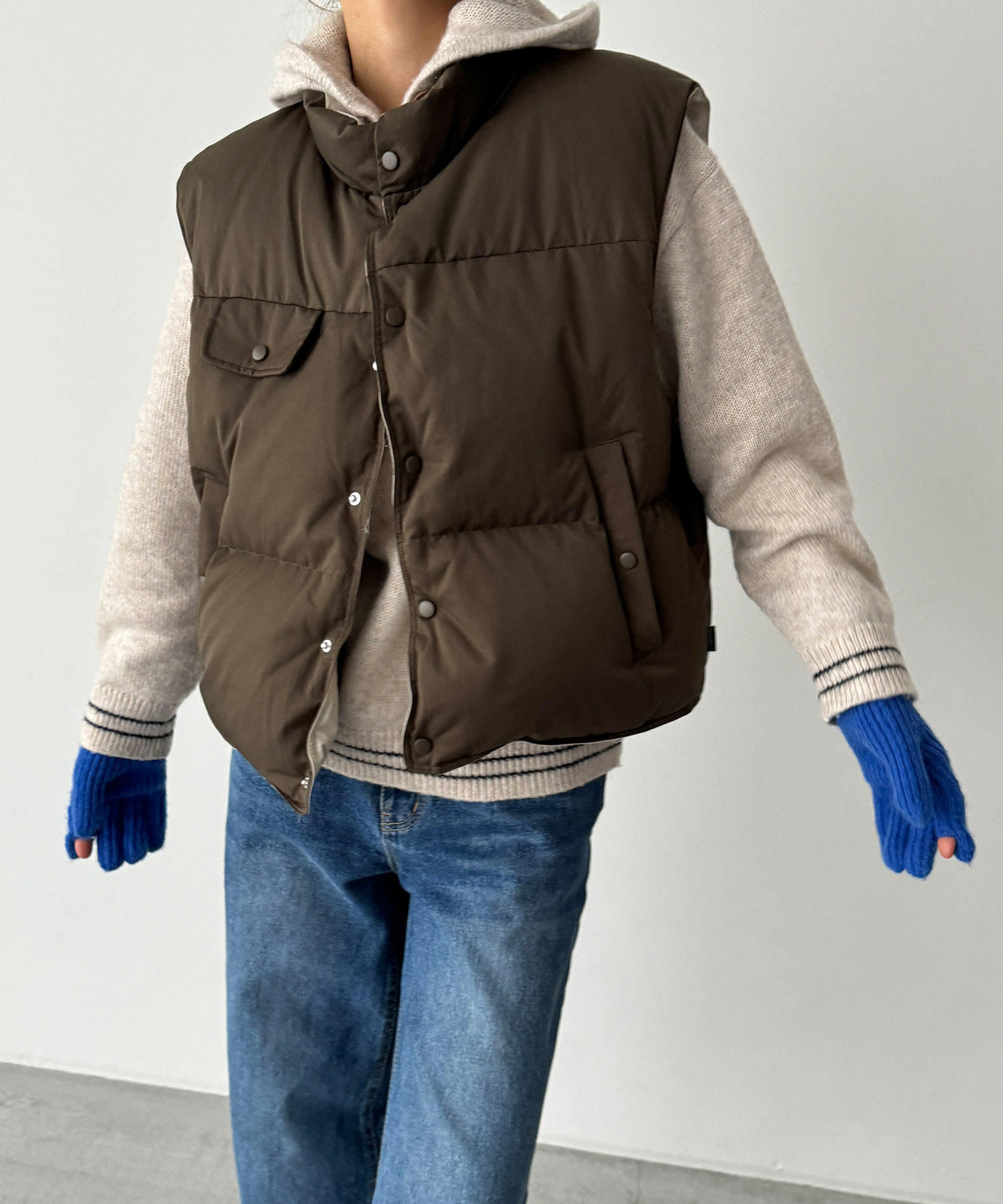 完売品 CANAL JEAN キャナルジーン コンク ダウンベスト ユニ