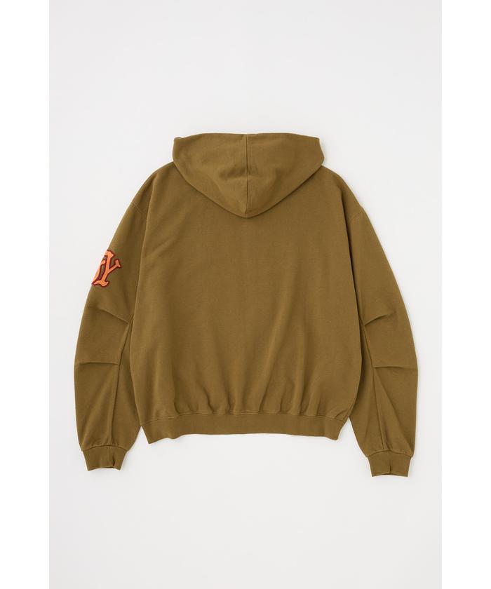 PATCHED OVERSIZED ジップパーカー(507498701) | マウジー PATCHED OVERSIZED ジップパーカー(507498701) | マウジー