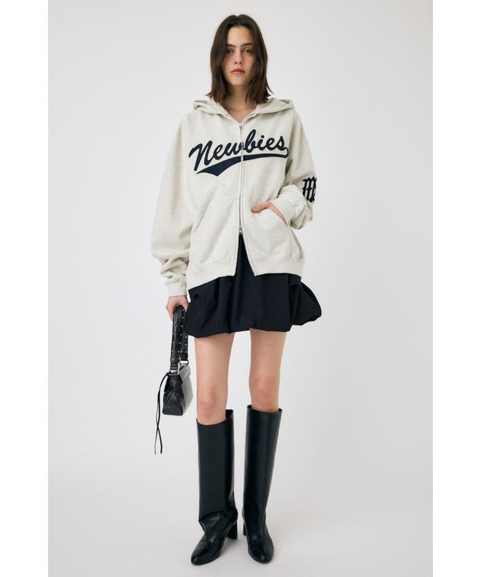 PATCHED OVERSIZED ジップパーカー(507498701) | マウジー PATCHED OVERSIZED ジップパーカー(507498701) | マウジー