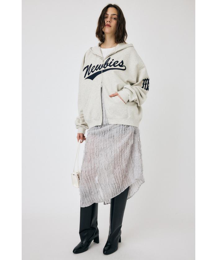 PATCHED OVERSIZED ジップパーカー(507498701) | マウジー PATCHED OVERSIZED ジップパーカー(507498701) | マウジー