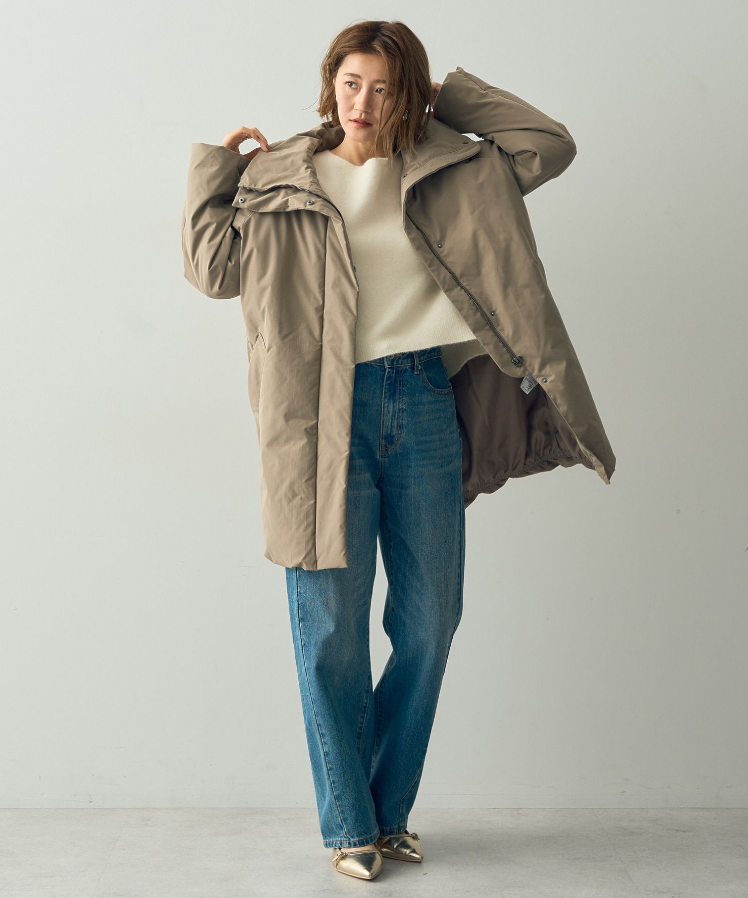 セール 30%OFF】イェッカ ヴェッカ YECCA VECCA 中綿ミドル丈