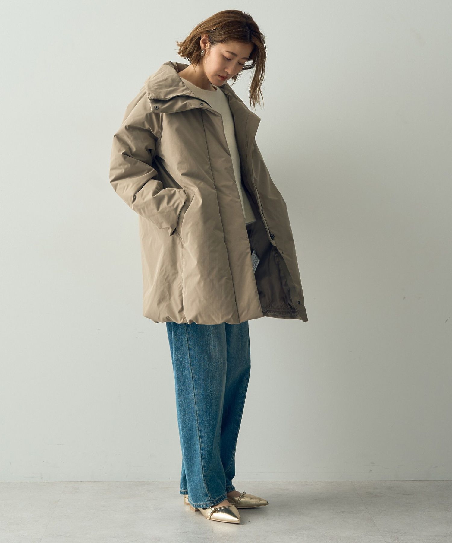 セール 30%OFF】イェッカ ヴェッカ YECCA VECCA 中綿ミドル丈