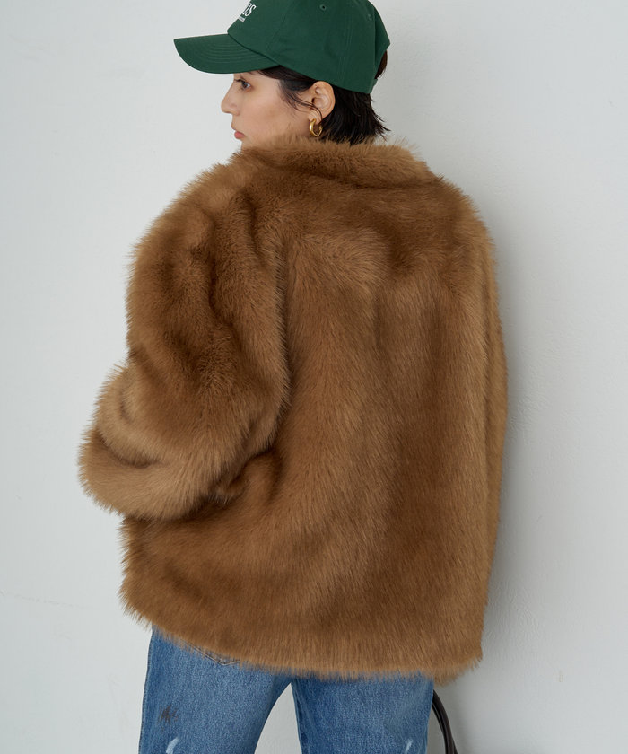 【冬バーゲン★特別送料無料！】 セール 63%OFF】【Loungedress】フェイクファーコート(507504966 ジャケット・アウター
