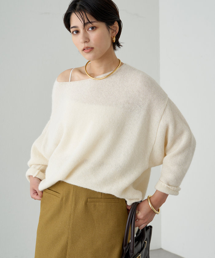 大特価 セール】【Loungedress】アルパカ鹿子ニット(507504971) パル | ニット/セーター
