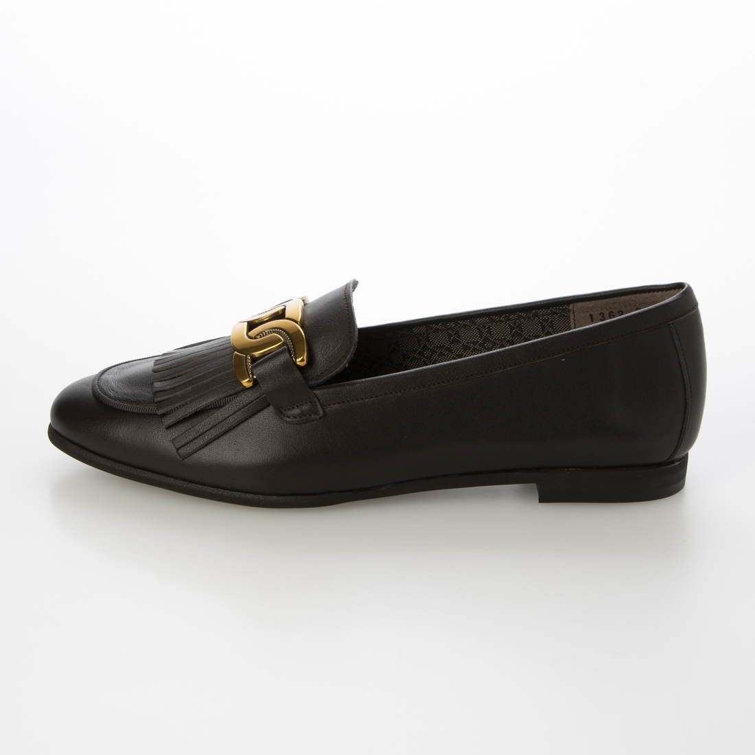 黒 レザー フリンジ ローファー　マッキントッシュロンドン マッキントッシュ ロンドン MACKINTOSH LONDON フリンジビット
